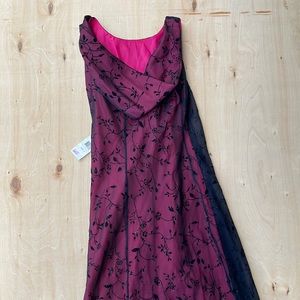 Chelsea Nites Pink & Black Dress